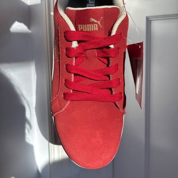 NWT Puma Safety Work Shoes - Iconic Suede Red Womens Low - Picture 11 of 16